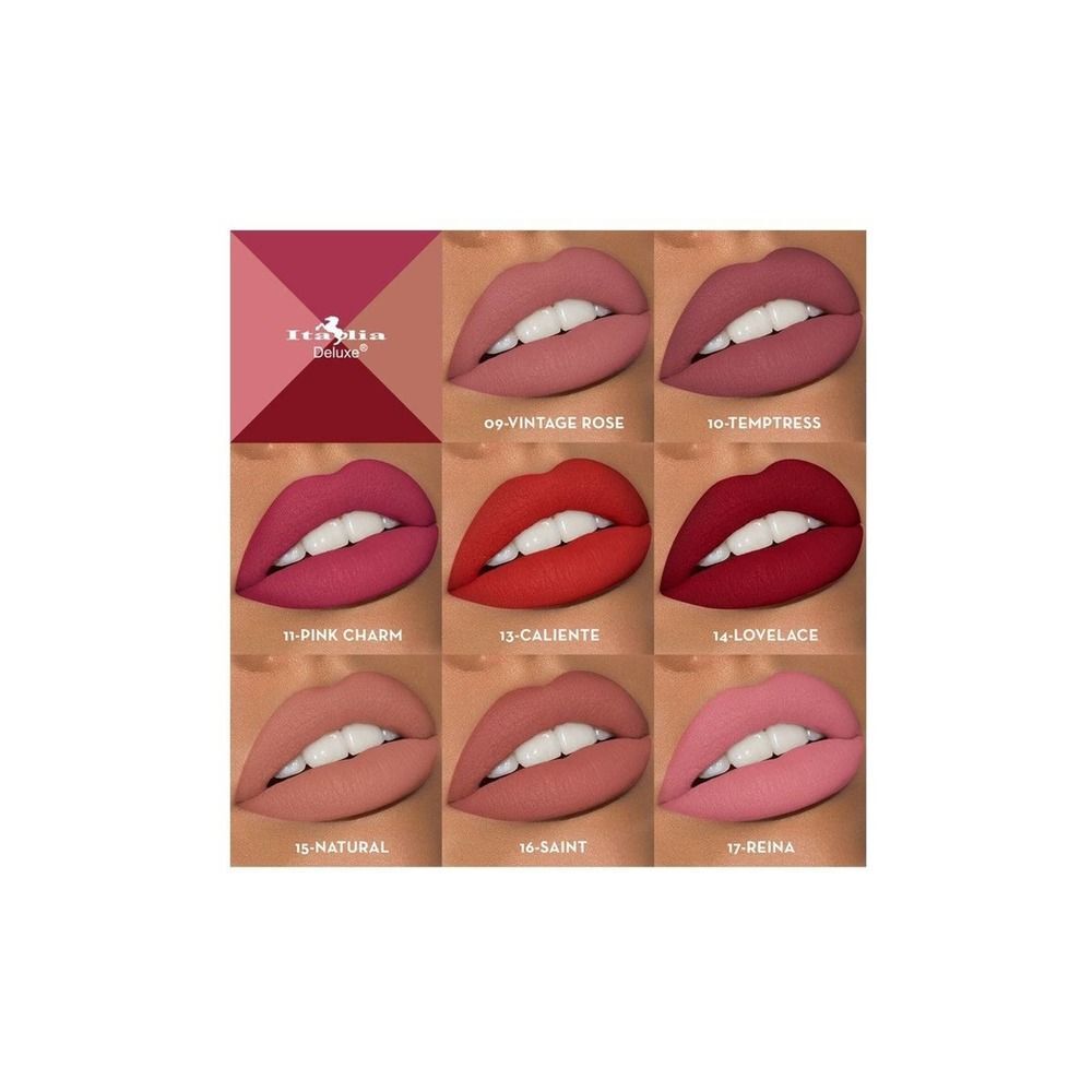 Temptress - Italia Deluxe Mousse Matte Berry Red Lipstick Single - Picture 4 of 6